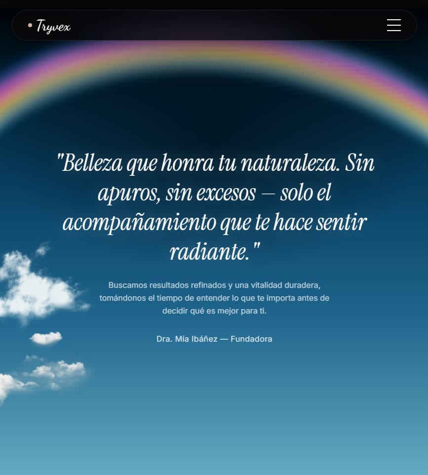 Portada de la demo para Centro de estética y spa