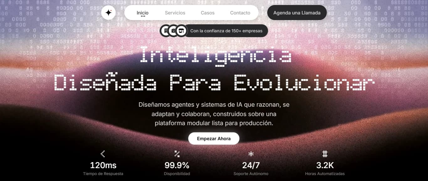 Portada de la demo para Agencia o startup de IA